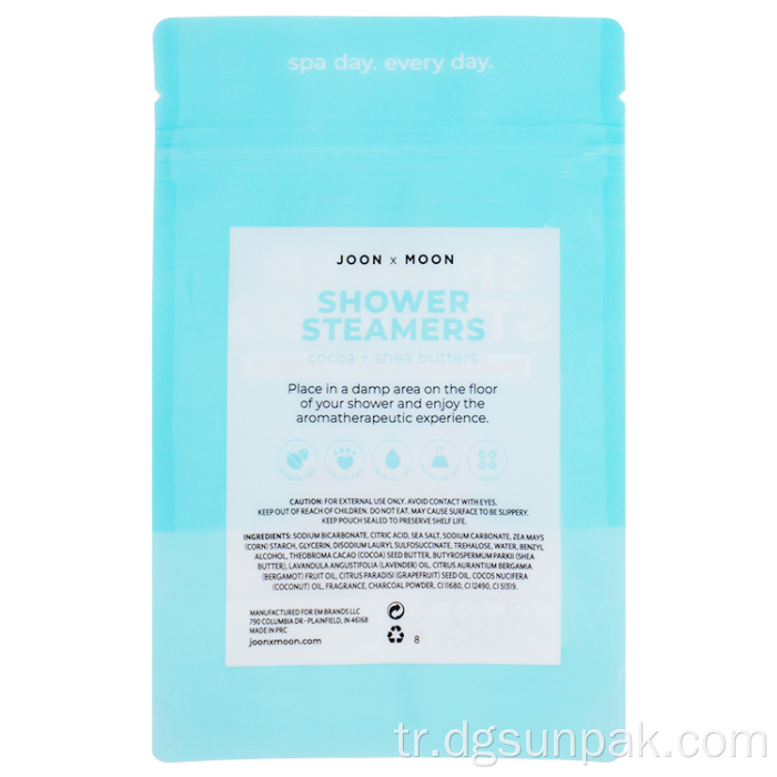 mat mylar ayakta kese plastik ambalaj fermuarlı çanta